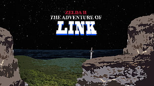 Zelda 2 The Adventure of Link poster, Zelda, The Legend of Zelda
