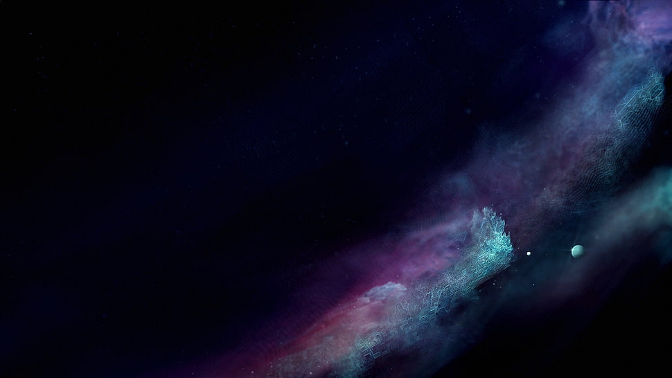 sky phenomenon, space, stars, nebula, digital art HD wallpaper