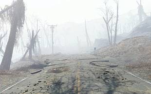 white and gray concrete building, Fallout 4, Fallout