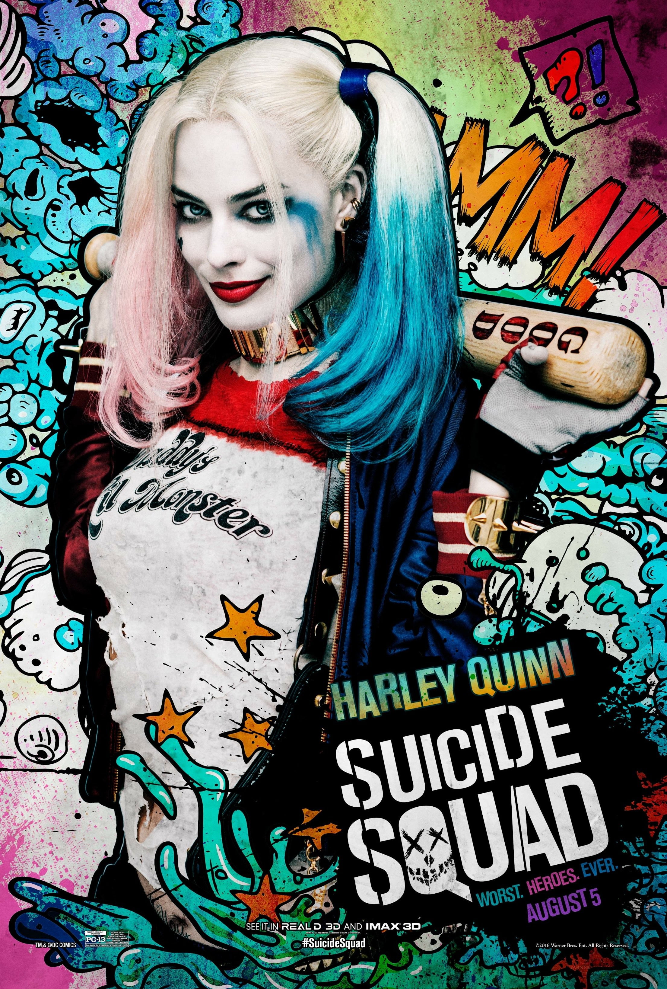 Harley Quinn Suicide Squad digital wallpaper