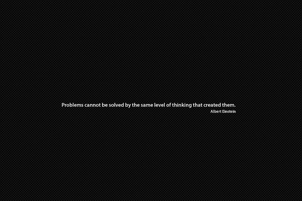black background with text overlay, quote, minimalism, typography, Albert Einstein HD wallpaper