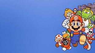 Super Mario characters illustration, Club Nintendo, Super Mario, Nintendo, Nintendo Entertainment System HD wallpaper