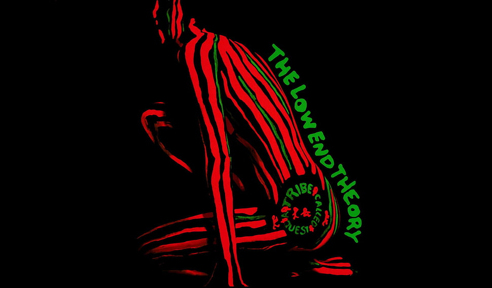 red and green body painting, hip hop, A Tribe Called Quest, The Low End Theory HD wallpaper