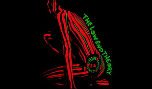 red and green body painting, hip hop, A Tribe Called Quest, The Low End Theory