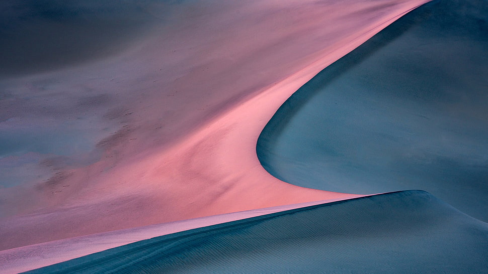 pink and gray wallpaper, desert, Death Valley, dune HD wallpaper