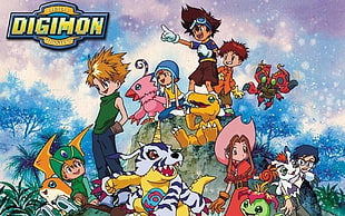 Digimon wallpaper, Digimon Adventure, Digimon, Taichi Yagami, Sora Takenouchi