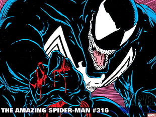 The Amazing Spider-Man #316 Venom digital wallpaper, Marvel Comics, Venom, Spider-Man, comic books HD wallpaper