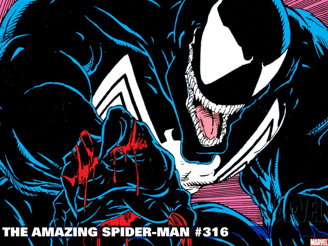 The Amazing Spider-Man #316 Venom digital wallpaper, Marvel Comics, Venom, Spider-Man, comic books