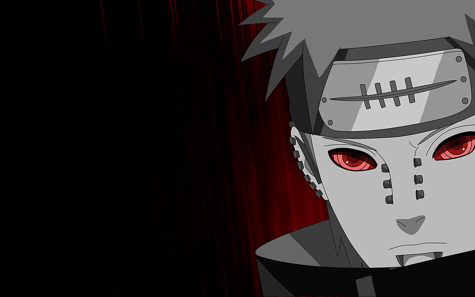 Pain from Naruto illustration, Naruto Shippuuden, anime HD wallpaper