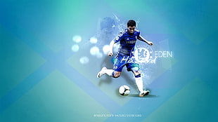 white soccer ball, Chelsea FC, digital art, sports, sport  HD wallpaper