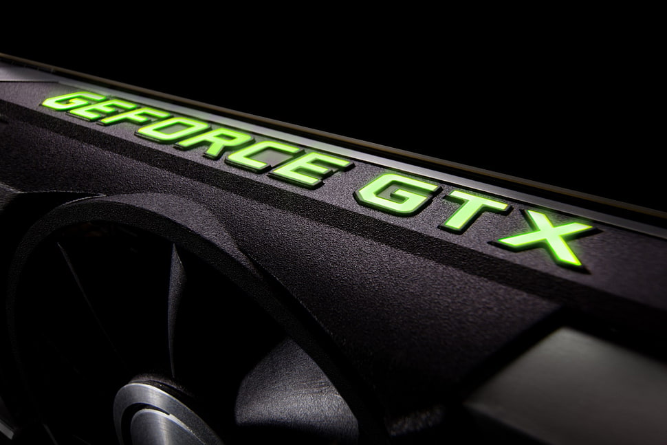 black Geforce GTX graphics card, hardware, Nvidia, computer HD wallpaper