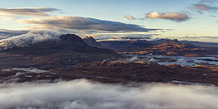 landscape photography of mountains, assynt HD wallpaper