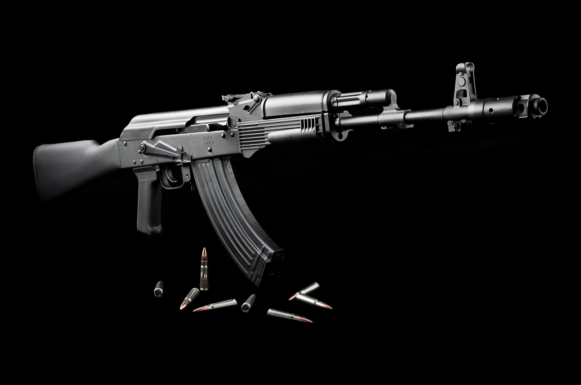 Black Ak47 Hd Wallpaper Wallpaper Flare