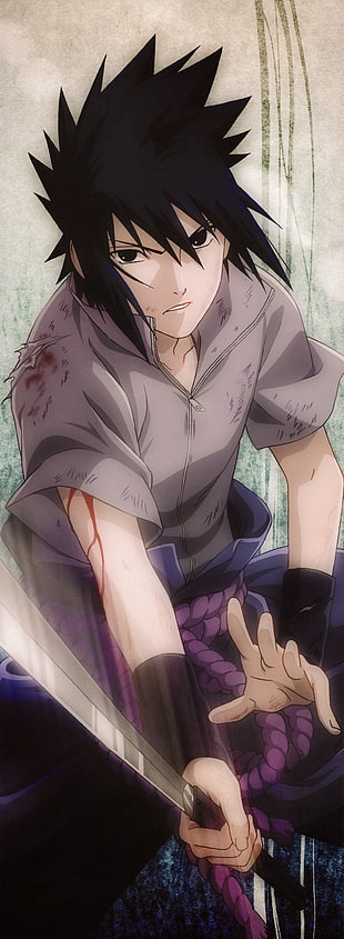 anime character wearing gray shirt illustration HD wallpaper