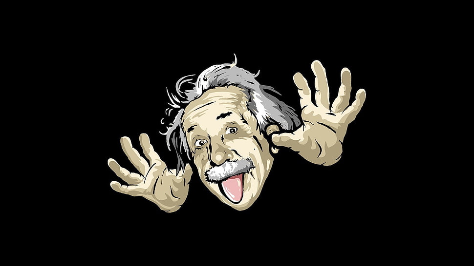 Albert Einstein portrait, Albert Einstein HD wallpaper