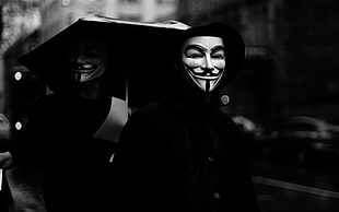 guy fawkes masks, Anonymous HD wallpaper