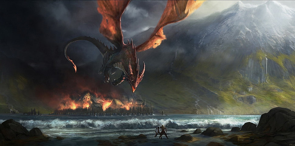 dragon game poster HD wallpaper