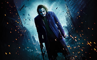 The Joker Heath Ledger, Batman, The Dark Knight, Joker HD wallpaper