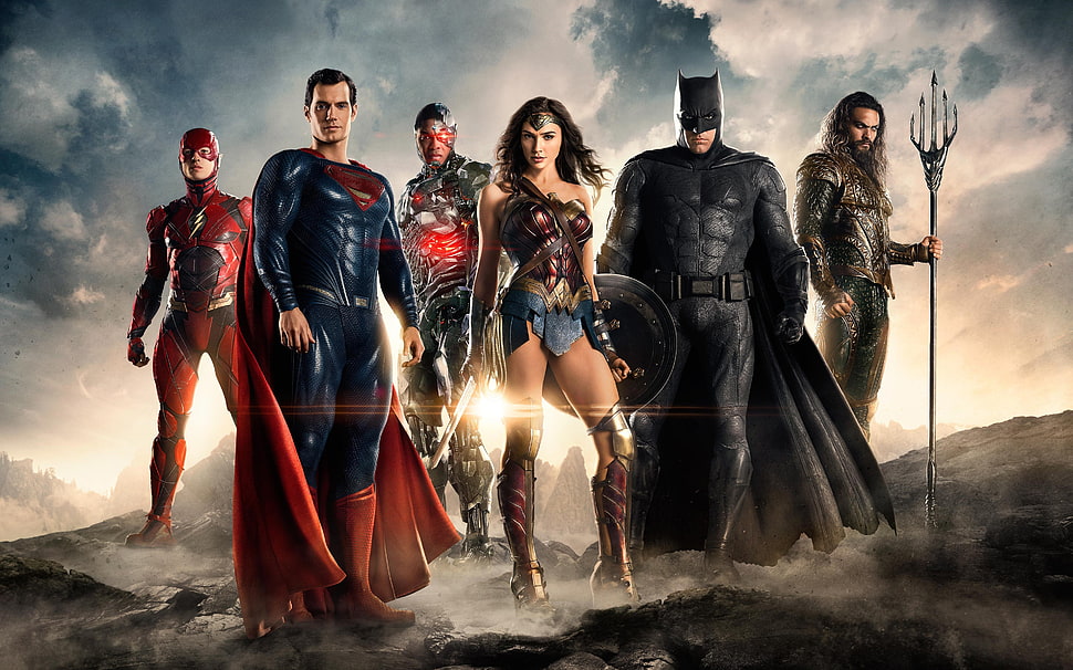 DC Justice League superheroes, movies, Flash, Superman, Wonder Woman HD wallpaper