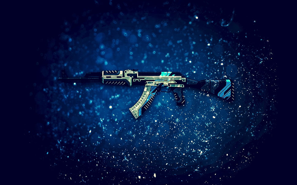 brown and black assault rifle, Counter-Strike: Global Offensive, Counter-Strike HD wallpaper