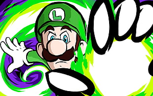photo of Luigi illustration HD wallpaper