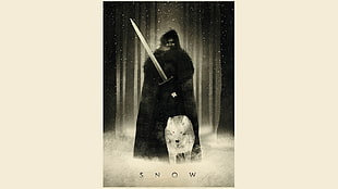 Snow movie poster, Game of Thrones, Jon Snow