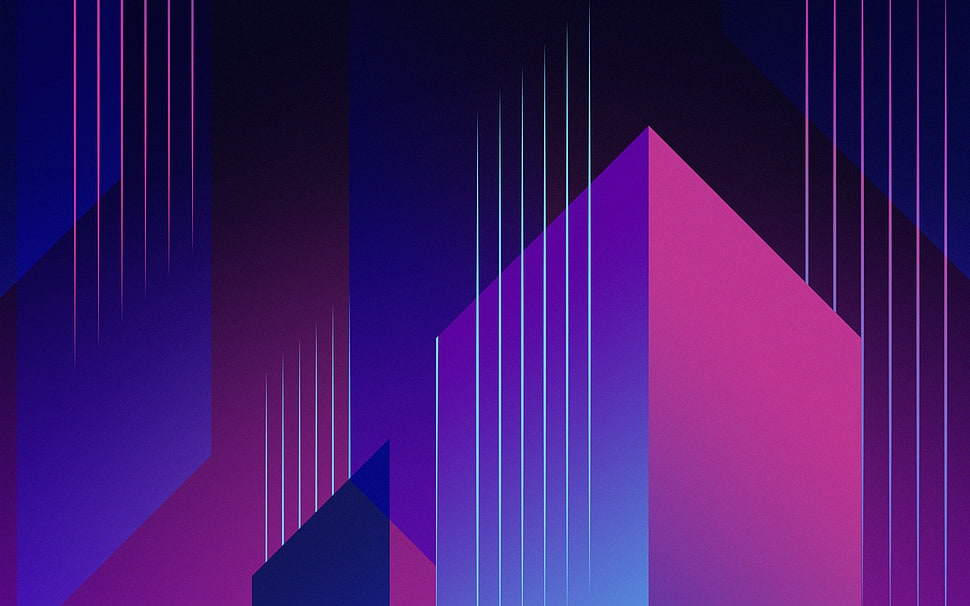 purple and pink abstract illustration, abstract, lines HD wallpaper