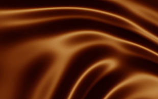 shallow focus of brown silk textile