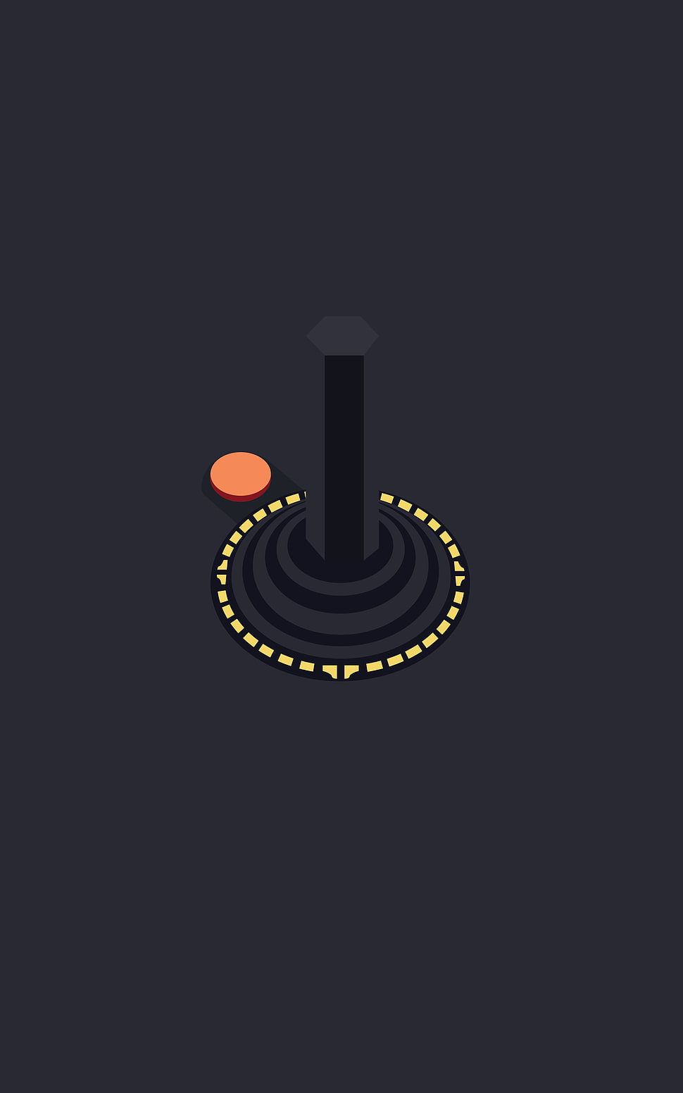black and yellow illustration, Atari, controllers, minimalism, retro games HD wallpaper