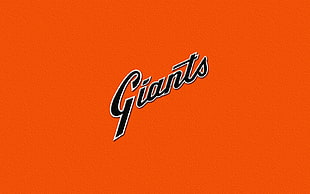 Giants text, SF Giants, baseball, minimalism, sport 