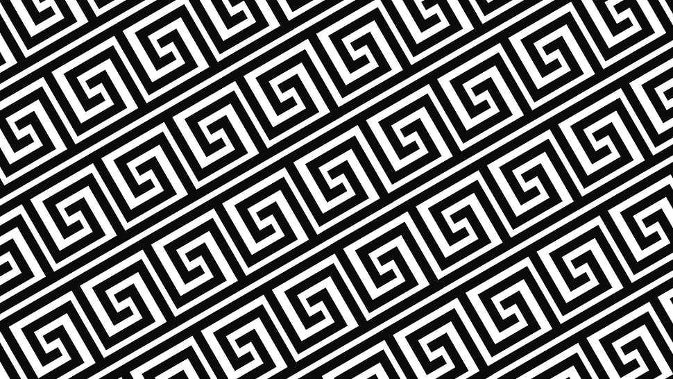 pattern, tile, monochrome HD wallpaper