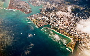 aerial view of city, landscape, cityscape, aerial view
