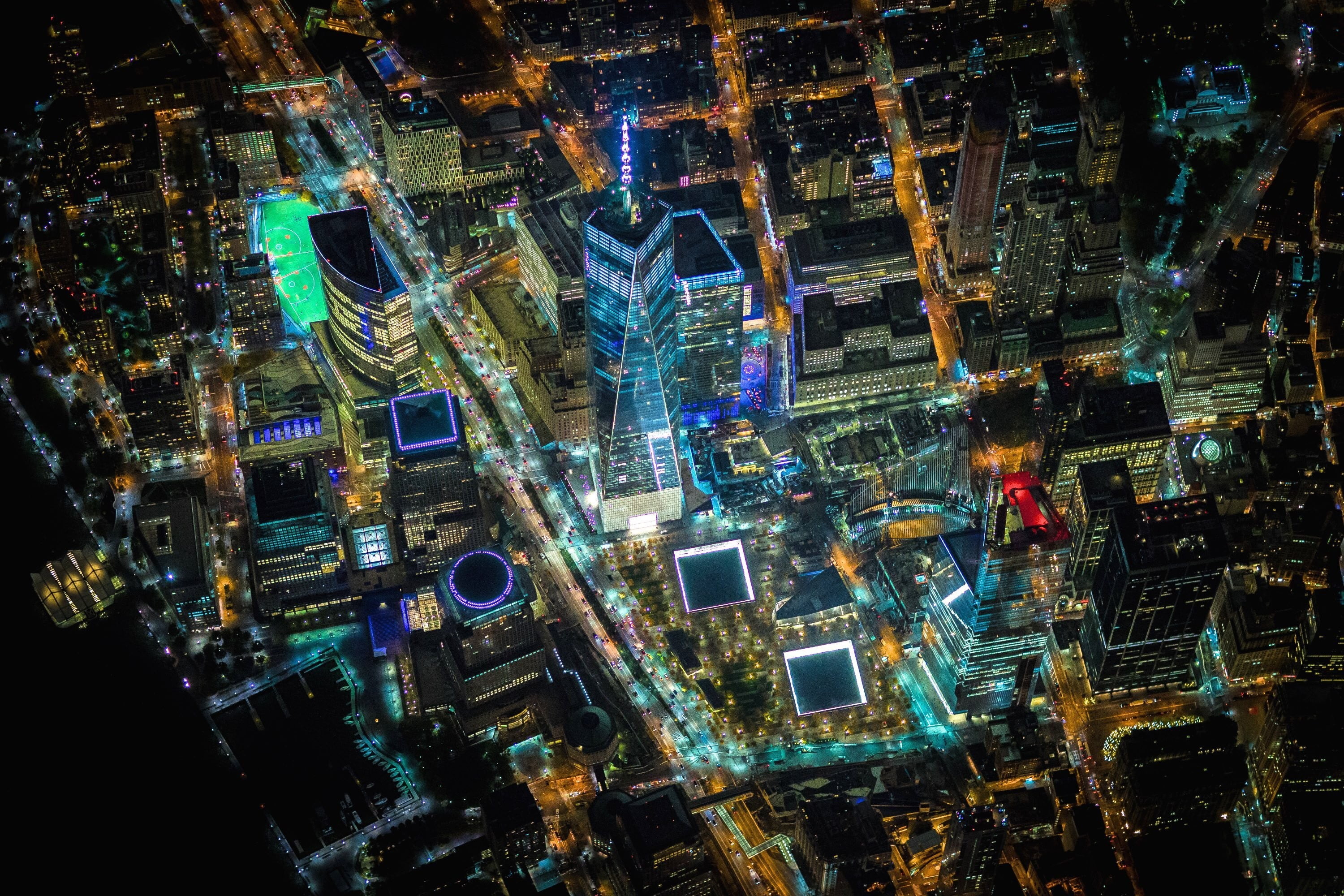 concrete city buildings, Vincent Laforet, New York City, Manhattan, One World Trade Center