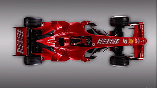 red and black Formula 1 racing car die-cast model, Formula 1, Scuderia Ferrari, race cars, sport 