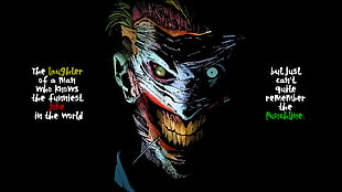 The Joker illustration, Joker, quote