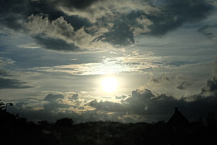 cumulus clouds, sky
