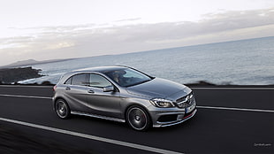 silver Mercedes-Benz 5-door hatchback, Mercedes  A-Class, Mercedes-Benz, hatchbacks, car HD wallpaper