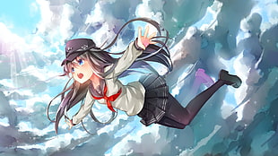 female anime character wallpaper, Akatsuki (KanColle) HD wallpaper