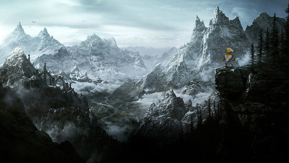 mountain alps, PC gaming, PC Master  Race HD wallpaper