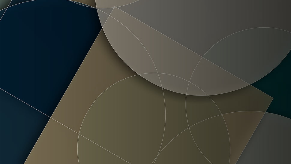 white and brown ceramic tile illustration, blue, yellow, white, circle HD wallpaper