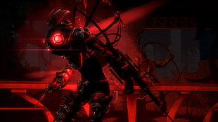 anime robot character illustration, video games, BioShock 2
