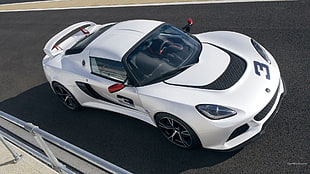 white Lotus sports coupe