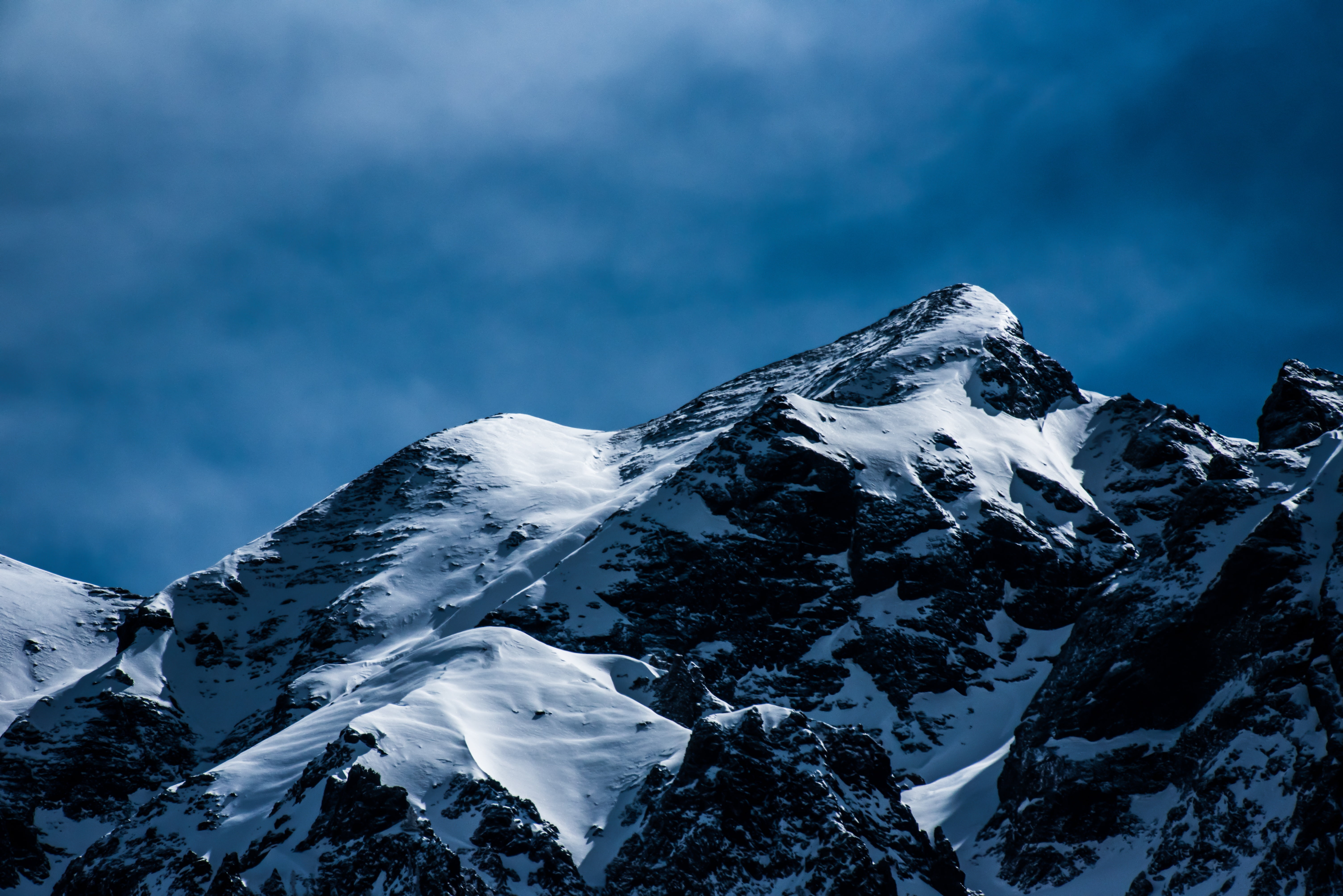 Mountains Peaks Covered With Snow 4k Wallpaper - Photos