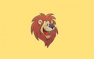 Happy Lion HD wallpaper