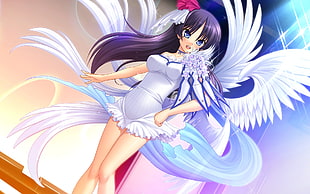 girl in white dress anime character