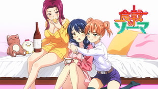 female anime character digital wallpaper, Shokugeki no Souma, Tadokoro Megumi