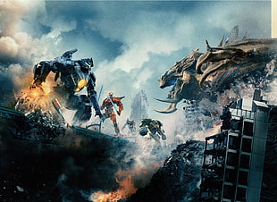 Transformers illustration, Pacific Rim: Uprising, 4k HD wallpaper