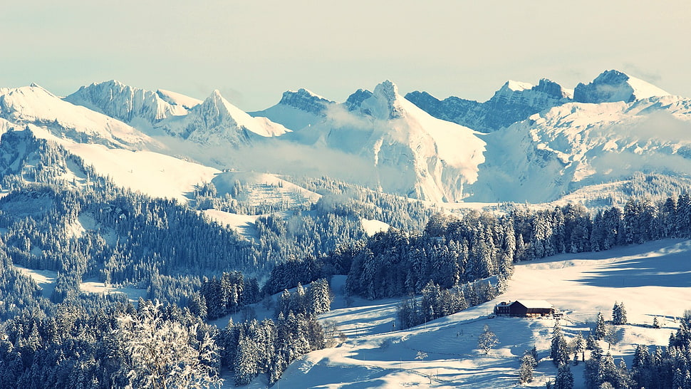 mountain range, mountains HD wallpaper