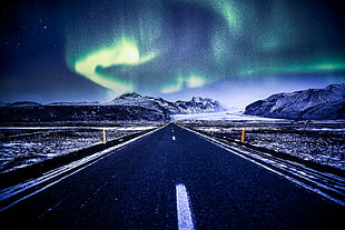 photograph of aurora borealis