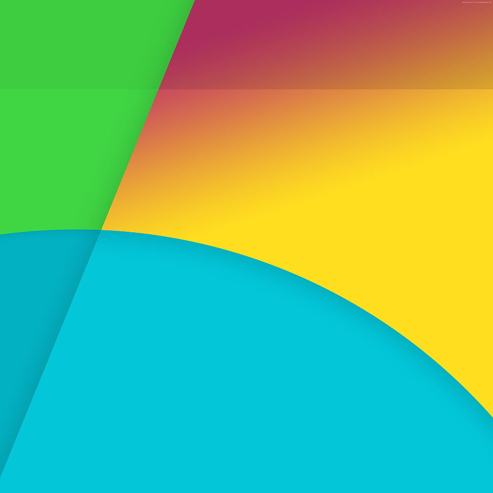 yellow, blue, and green background HD wallpaper